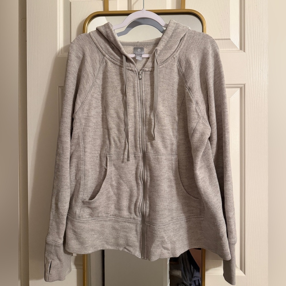 GAP Light Gray Women's Zip-Up Hoodie